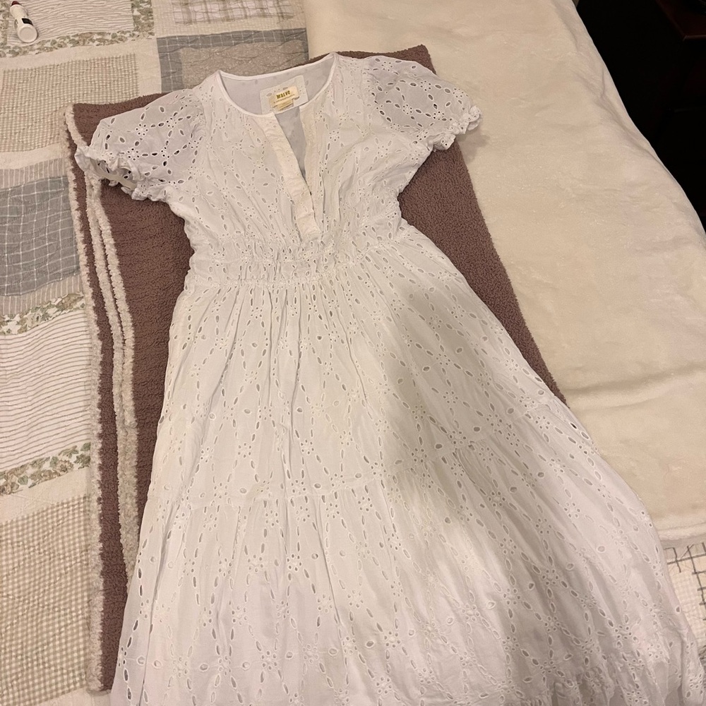 Maeve Ivory Eyelet Maxi Dress